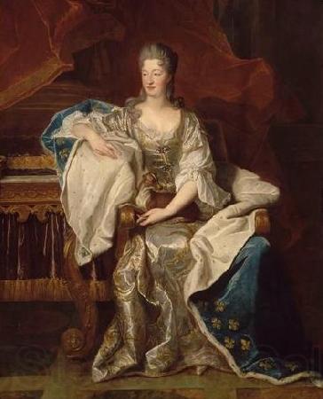 Hyacinthe Rigaud Portrait of Marie Anne de Bourbon Spain oil painting art